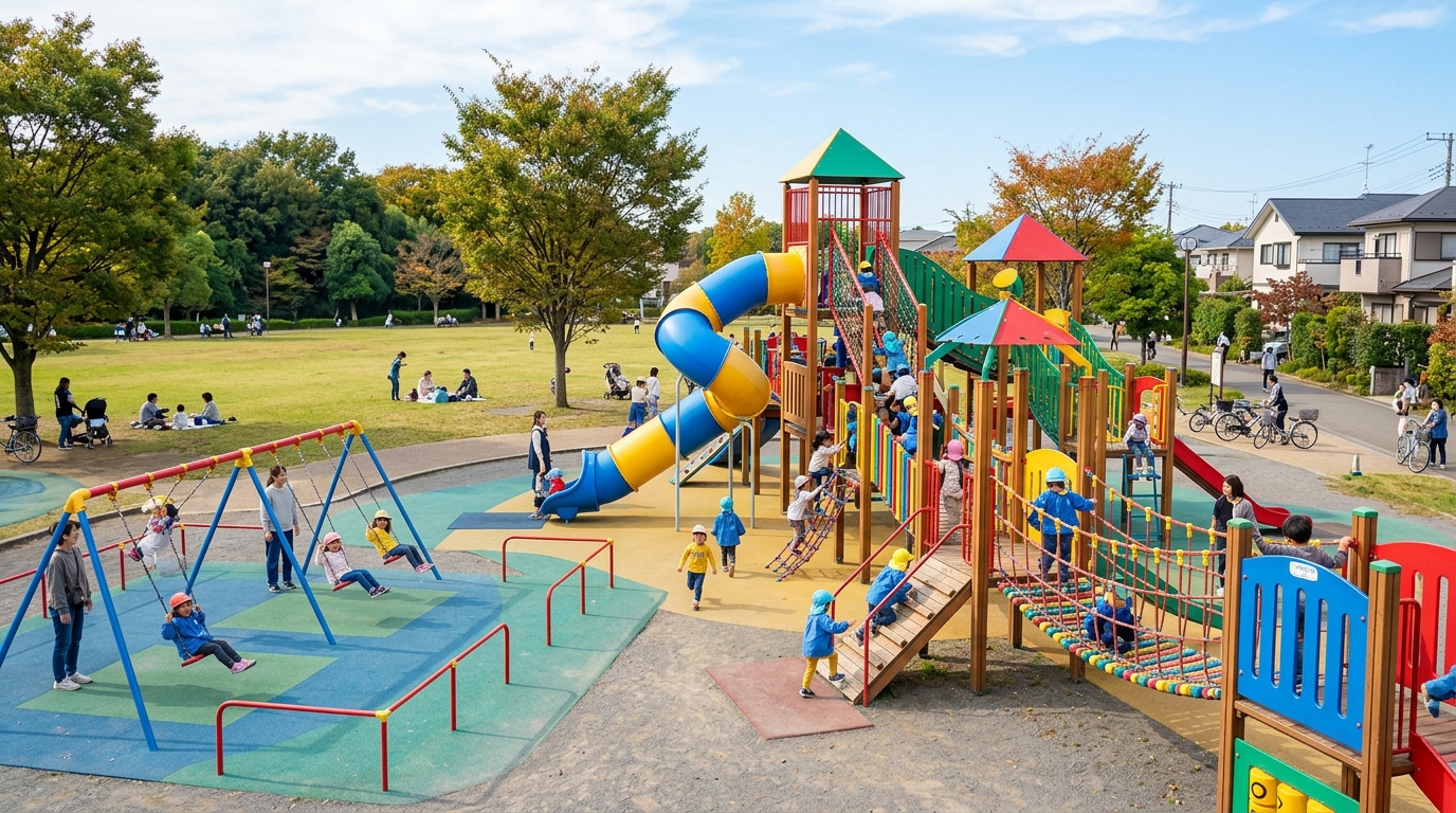 遊具充実ならここ「上座総合公園」