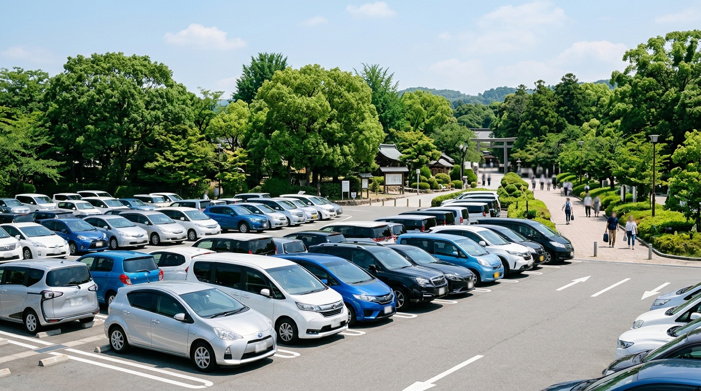 駐車場3か所420台すべて無料・シーン別の選び方