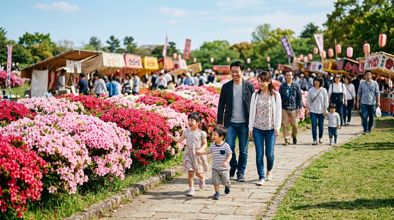 春のつつじ祭り──子連れで何を見るか