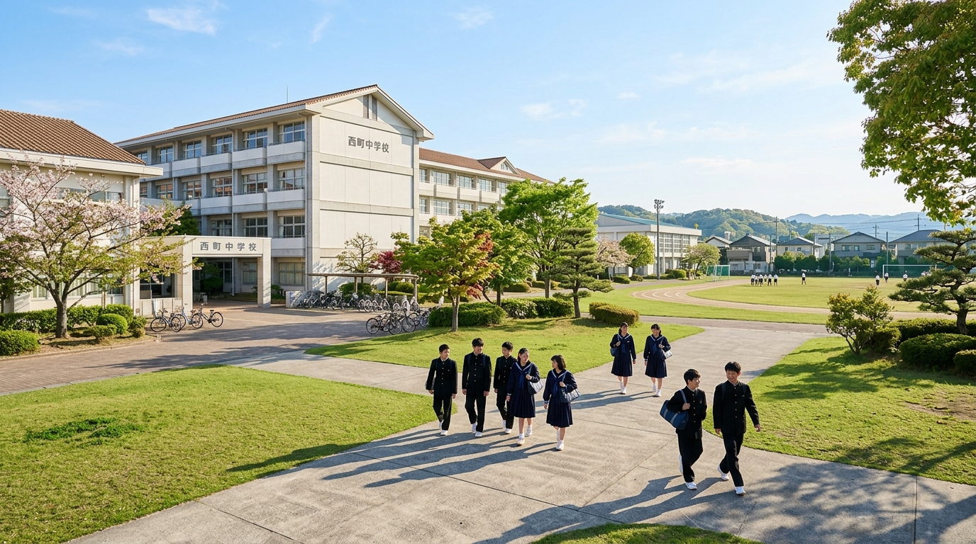 佐倉市の中学校と学区のエリア目安
