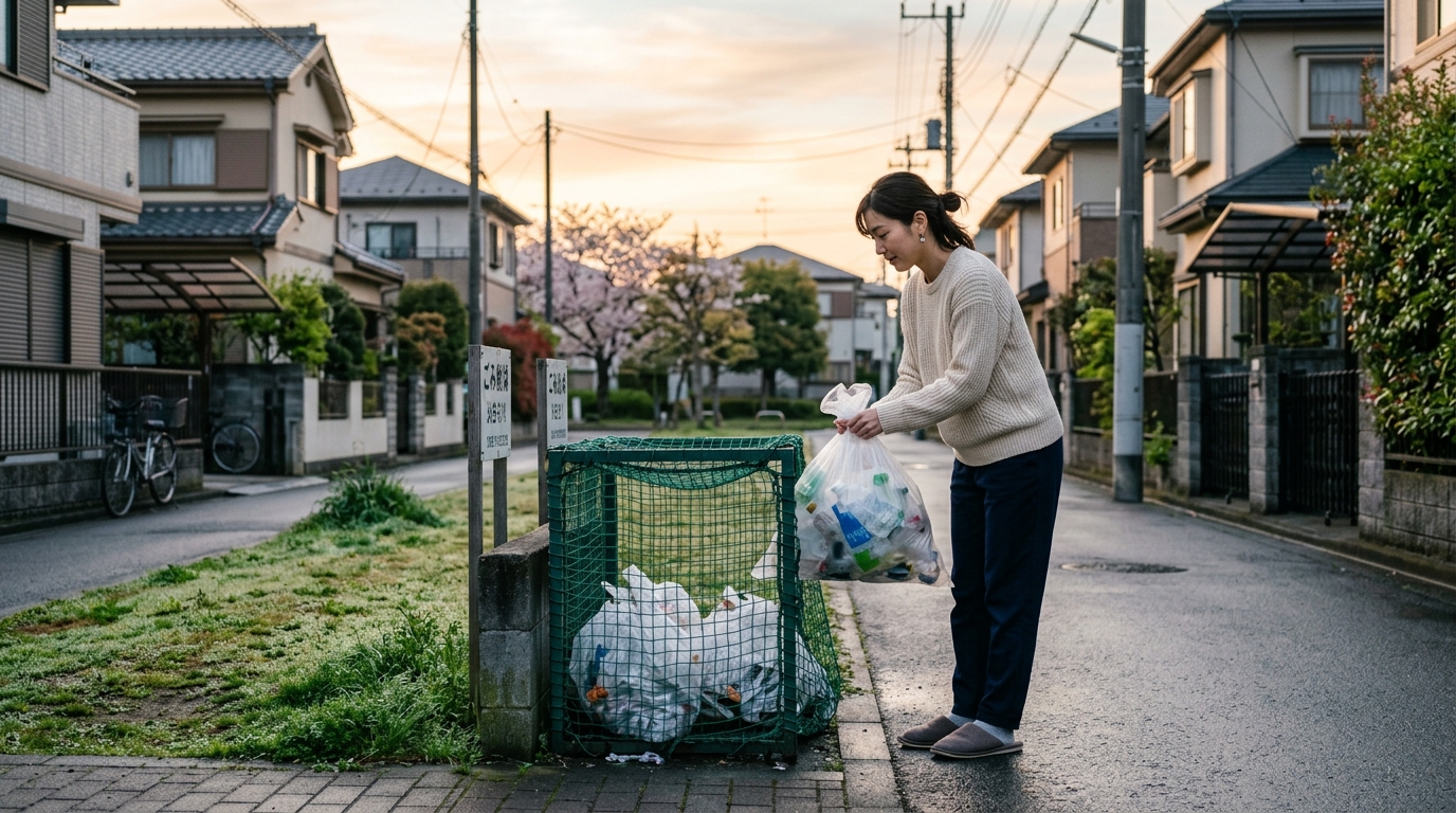 佐倉市のゴミ出しルールと時間帯