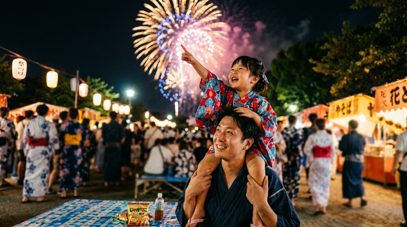 子連れファミリーの花火観覧ガイド